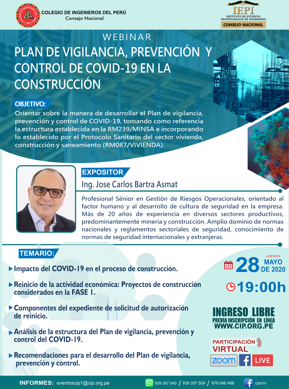 Plan de vigilancia prevención y control de covid 19 en la construcción