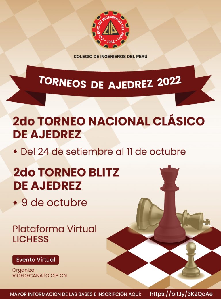 2do TORNEO NACIONAL CLÁSICO DE AJEDREZ CIP 2022 Colegio de